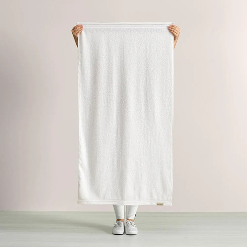 Jogo Banhão Imperial Karsten 5 Peças Gigante 100% Algodão Branco Lisa