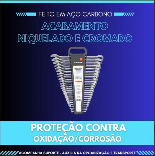 Jogo Chaves Combinadas Gedore Robust 06-32mm 25 Peças