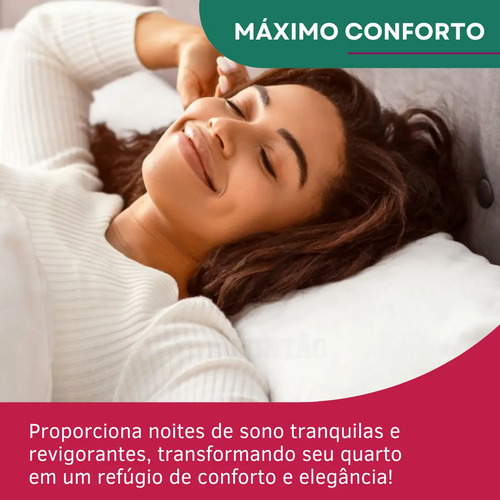 Jogo De Cama Casal Padrão 3 Peças C/ Fronha Ponto Palito Toque Macio Resistente 400 Fios Premium Cor Cinza