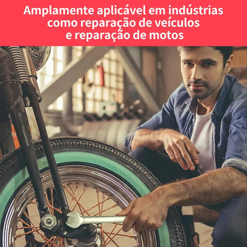 Jogo De Chave Combinado Esquadro E De Catraca C/bolsa Tecido Conjunto De 14 Peças De 8-24 Mm
