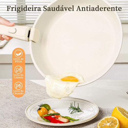 Jogo De Panelas 17 Peças Teflon Antiaderente Indução