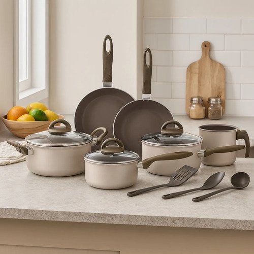 Jogo De Panelas Ceramic Life Nevada 10 Peças Brinox