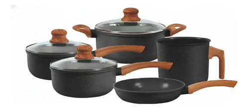 Jogo de panelas ceramico triplo inducao tuut ecoglid 5 pecas 1