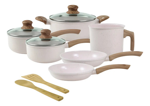Jogo de panelas ceramico triplo inducao tuut ecoglid 8 pecas