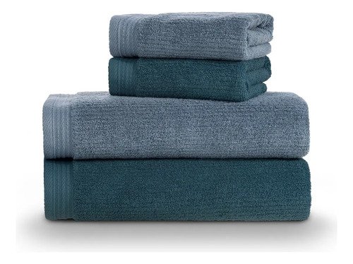 Jogo de toalhas banho 4pc 100 algodao softmax imperial karst
