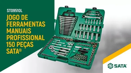 Jogo Ferramentas 150pc C/maleta Crv Sata - Sto9510l