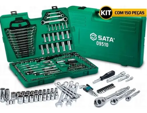 Jogo Ferramentas 150pc C/maleta Crv Sata - Sto9510l