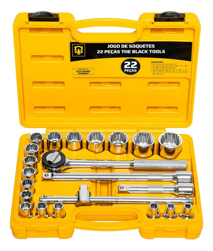 Jogo kit de ferramentas manuais chave catraca 12 8 a 32mm bc