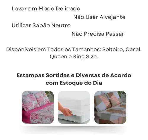 Jogo Lençol Casal Padrão Box 400 Fios Toque Aveludado 3 Pçs