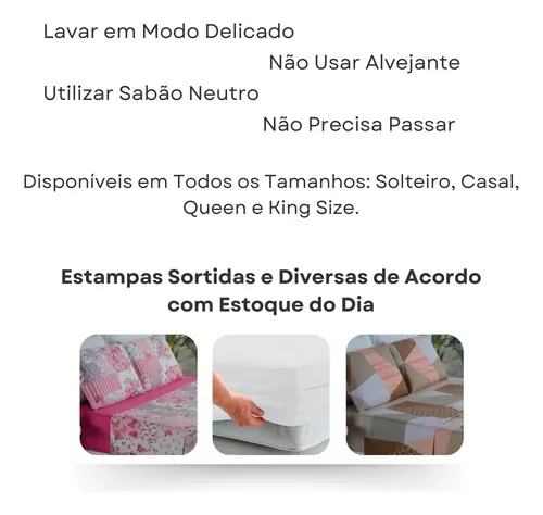 Jogo Lençol Casal Padrão Box 400 Fios Toque Aveludado 3 Pçs