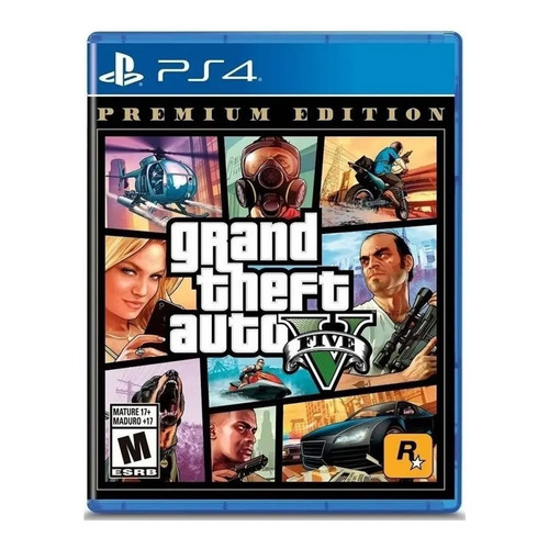 Jogo ps4 grand theft auto v premium edition gta 5 fisica 1