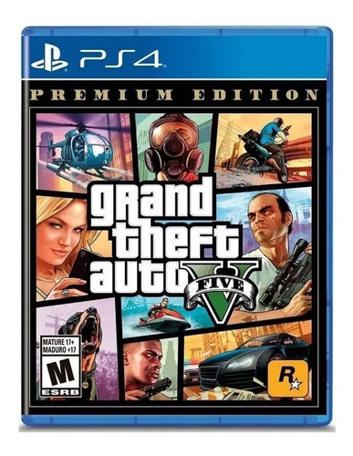 Jogo Ps4 Grand Theft Auto V Premium Edition Gta 5 Fisica