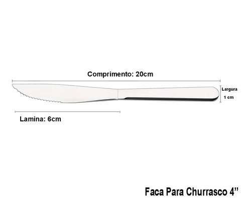 Jogo Talheres Faqueiro Búzios Aço Inox 24 Peças Tramontina