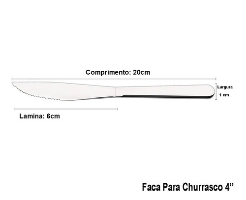 Jogo Talheres Faqueiro Búzios Aço Inox 24 Peças Tramontina