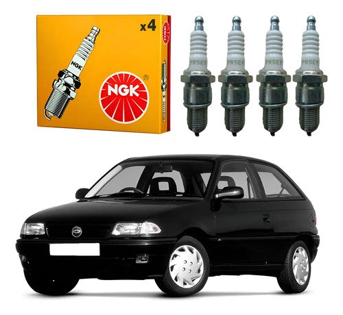 Jogo velas ngk astra importado 18 8v 20 1995 a 1997