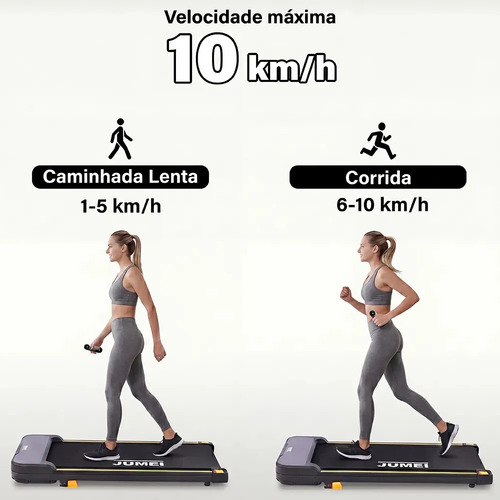 Jumei Esteira elétrica residencial - Preto