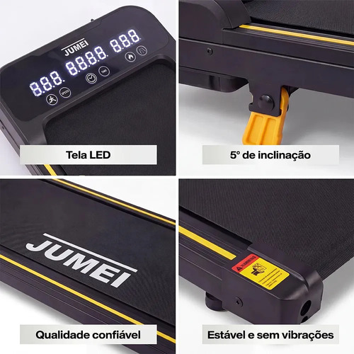 Jumei Esteira elétrica residencial - Preto