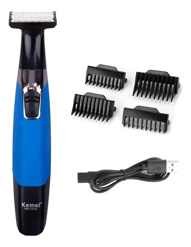 Kemei barbeador eletrico 1910 removedor pelos intimo mas fem