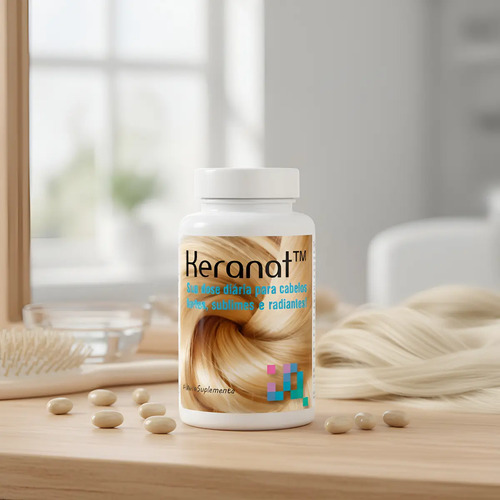 Keranat 300mg 90 Cáp Fortalecimento Capilar