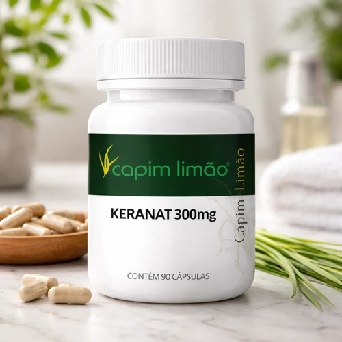 Keranat 300mg 90 Cáp Fortalecimento Capilar
