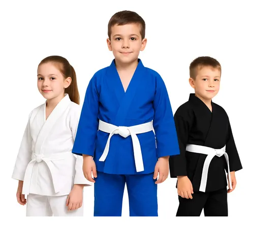 Kimono infantil jiu jitsu haganah judo reforcado faixa