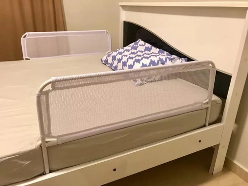 Kit 02 Grade De Cama Normal E Box Bebê E Idoso Altura 54cm Cor Branco