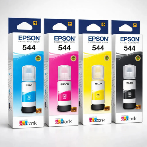 Kit 04 tinta epson l3150 t544 l3250 l3210 l1250 tinta preto