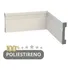 Kit 10 Barras Rodapé De Poliestireno 7 Cm Altura
