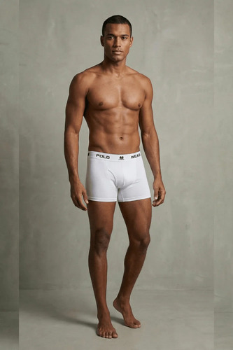 Kit 10 Cuecas Boxer Lisa Polo Wear Sortido