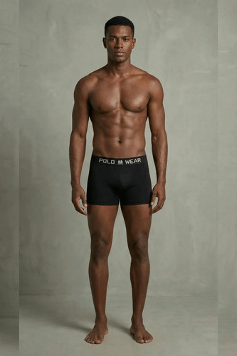 Kit 10 Cuecas Boxer Lisa Polo Wear Sortido