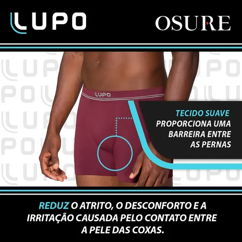 Kit 10 Cuecas Boxer Lupo Poliamida Sem Costura Box Original