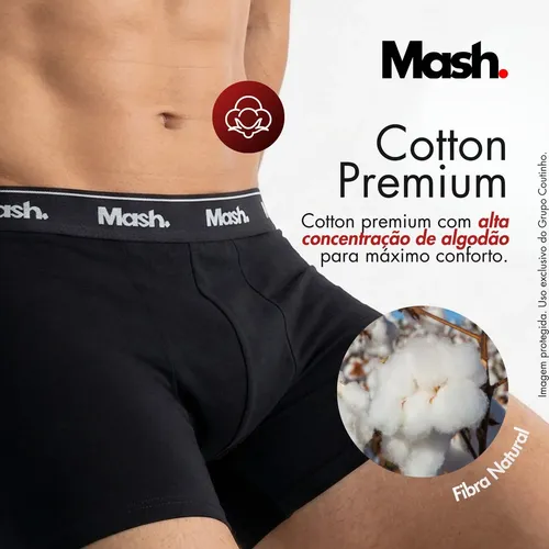 Kit 10 Cuecas Mash Boxer Original Masculino Algodão Atacado