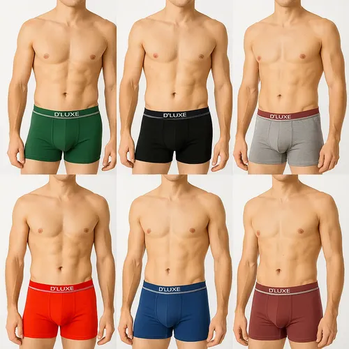 Kit 10 Cuecas Microfibra Boxer Masculina Com Lycra Box