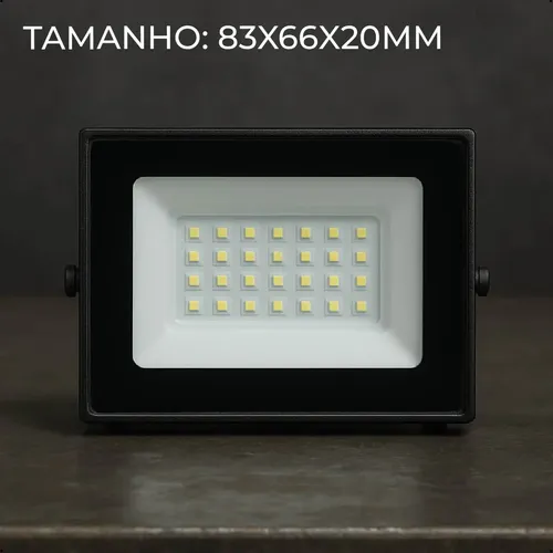 Kit 10 Holofote Refletor Led Eco Pro 100w Luz Branco Frio