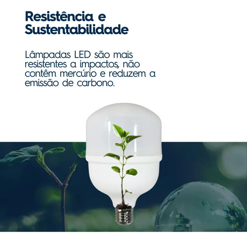Kit 10 Lampada Led 30w Bulbo 6500k Branco Frio Alta Potência Bivolt 110v 220v Goodlux
