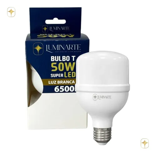 Kit 10 Lâmpadas Led 50w Bulbo Branco Frio 6500k Inmetro