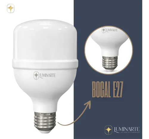 Kit 10 Lâmpadas Led 50w Bulbo Branco Frio 6500k Inmetro