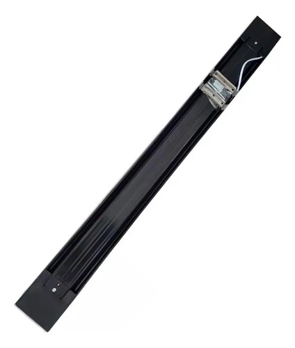 Kit 10 Luminaria Led Sobrepor Linear Preta 120cm 40w 6500k
