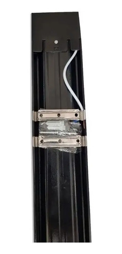 Kit 10 Luminaria Led Sobrepor Linear Preta 120cm 40w 6500k