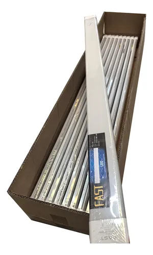 Kit 10 Luminária Tubular Sobrepor Led Linear 120cm 80w Frio