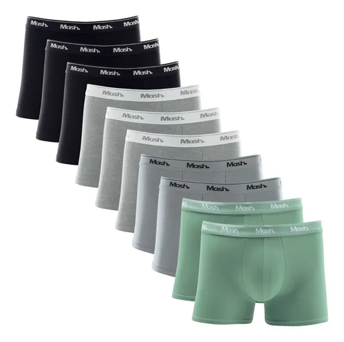Kit 10 mash boxer masculino boxer cotton 11020
