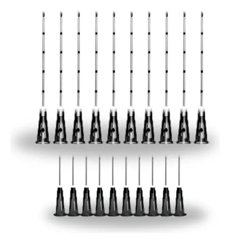 Kit 10 microcanulas 22g x 50mm estereis agulha introdutora