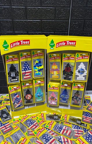 Kit 10 Odorizador Automotivo Little Trees Aromatizante EUA Cor Vanillaroma Fragrância Baunilha