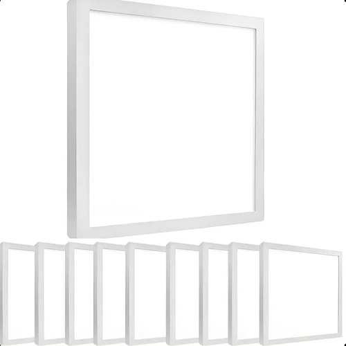 Kit 10 painel plafon led 36w 40x40 sobrepor 3k 4k 65k