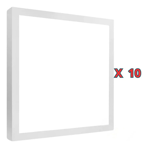 Kit 10 Painel Plafon Led 36w 40x40 Sobrepor 3k 4k 6.5k