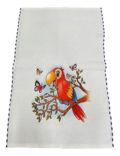 Kit 10 Pano De Prato Estampado 100% Algodão - 35cm X 60cm
