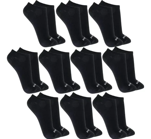 Kit 10 pares meias mash invisivel esportiva algodao original