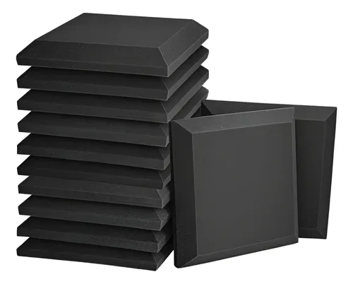 Kit 10 placas 50 x 50 x 5 cm espuma acustica lisa isolamento