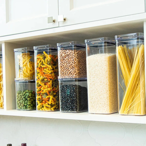 Kit 10 Porta Mantimentos Hermetico, Pote Para Alimentos