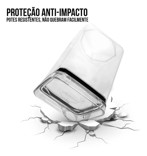 Kit 10 Porta Mantimentos Hermetico, Pote Para Alimentos